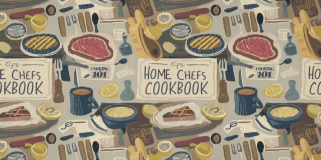 Home Chefs Cookbook 12x12 Patterned Paper