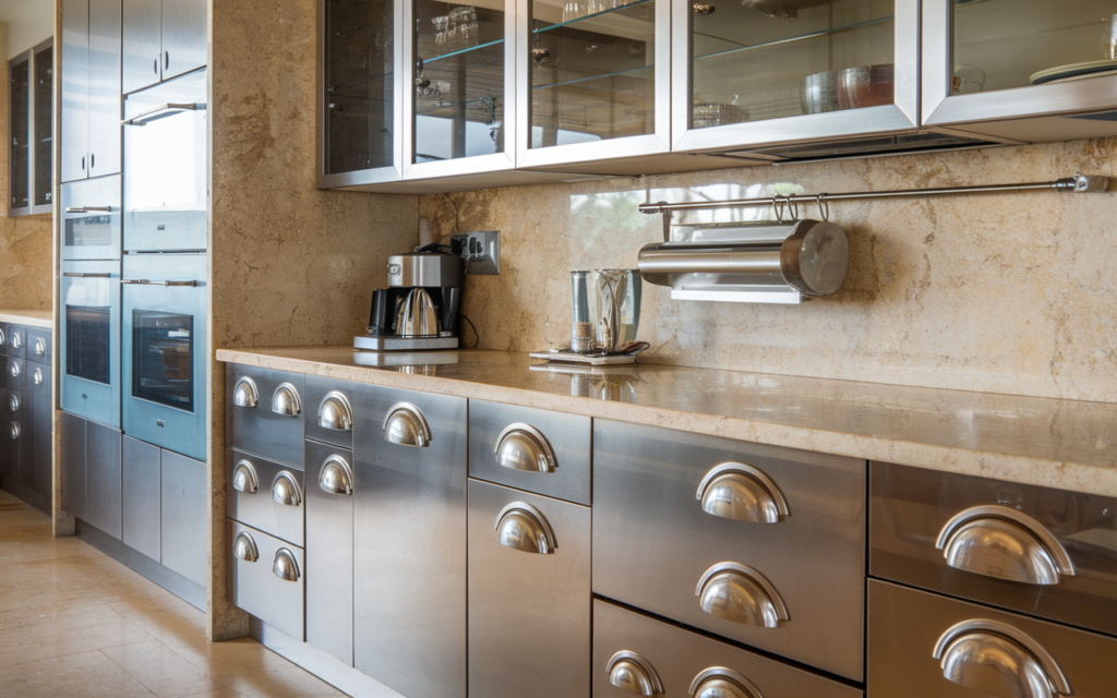 Kitchen Cabinets with Half Moon Handles