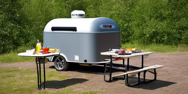 Small Couples Camping Trailer with Outdoor Kitchen